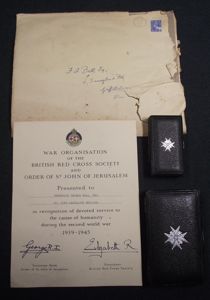 WW2 Order of St John's Serving Brother Medal Grouping. Griffithstown.