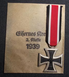 Mint 2nd Class Iron Cross and Paper Packet. Carl Forster.