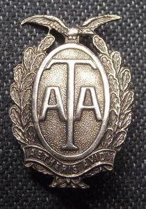 Rare WW2 Air Transport Auxiliary ''ATA'' Membership Lapel Badge. Numbered.