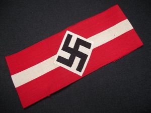 Mint Hitler Youth Armband. Unissued with RZM Paper Tag.