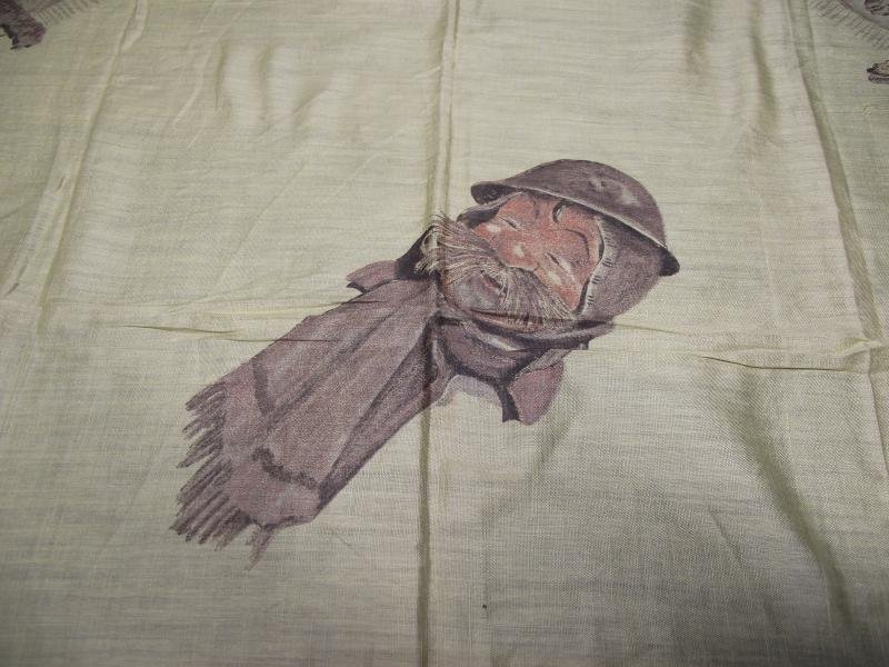 WW1 Bruce Bairnsfather ''Old Bill'' Silk Handkerchief. — image 2