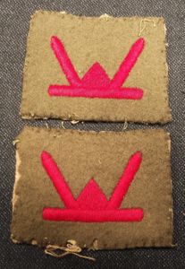 53rd Welsh Division Formation Arm Patches.