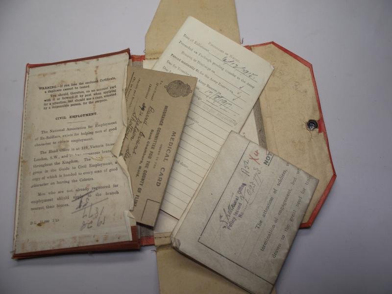 WW1 British Discharge Paperwork. 5th Battalion RWF. Penmachno North Wales. — image 8