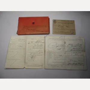 WW1 British Discharge Paperwork. 5th Battalion RWF. Penmachno North Wales.