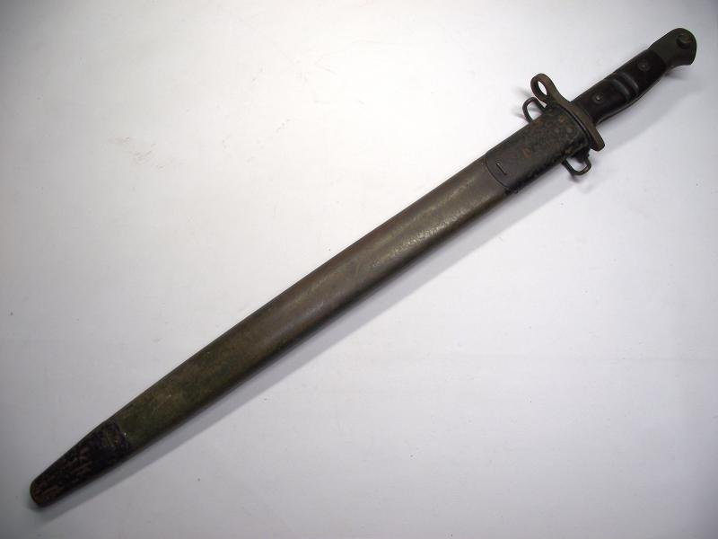 WW1 M1913 Remington Bayonet. American Property Over-Stamps. — image 10