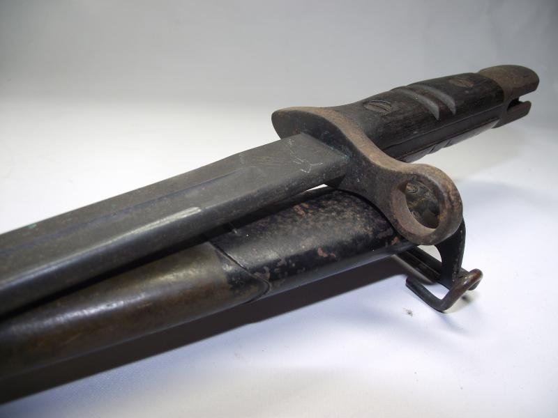 WW1 M1913 Remington Bayonet. American Property Over-Stamps. — image 8