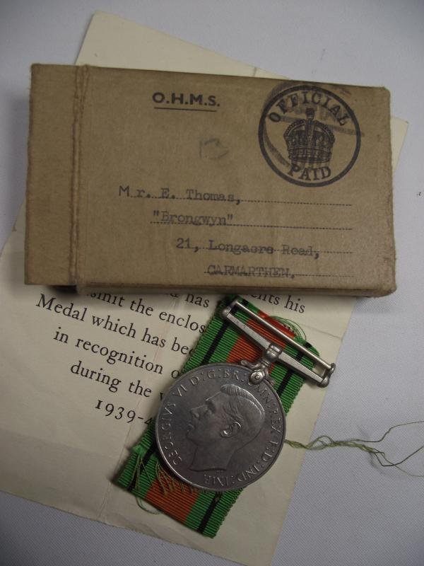 WW2 British Family Medals. Carmarthen. POW? — image 2