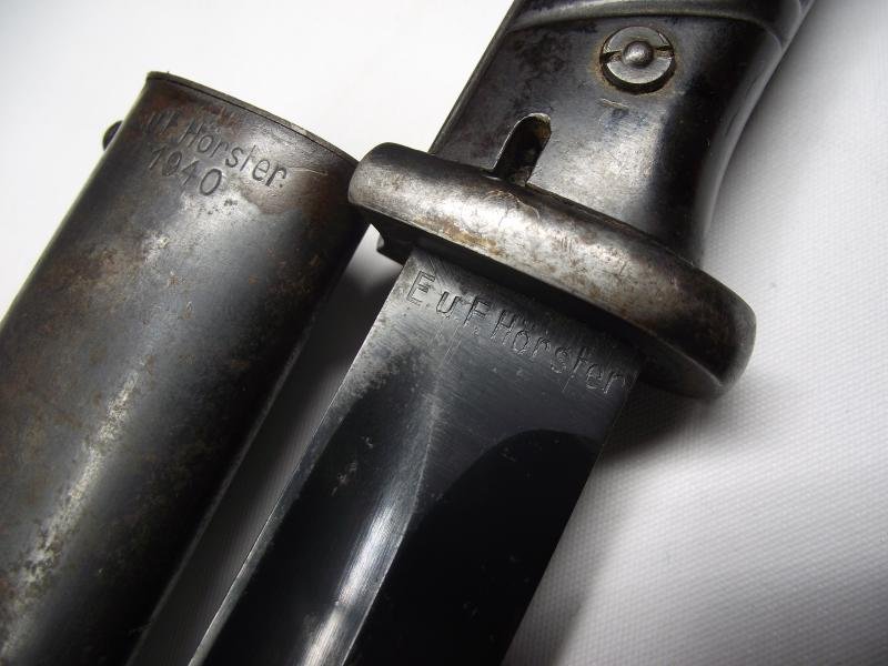 WW2 German Matching Numbers K98 Bayonet. Horster, 1940. — image 3