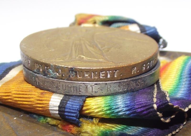 WW1 Death Plaque and Pair. 2nd Battalion, Royal Scots, Arras. — image 5