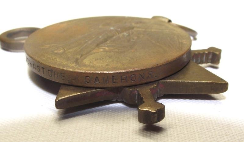 WW1 Cameron Highlanders Medals. — image 5