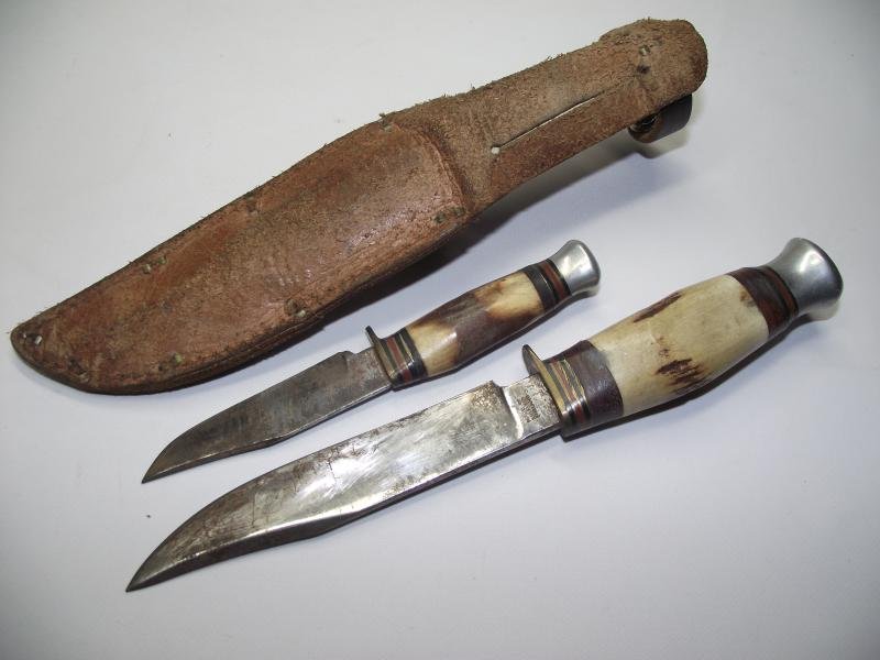 Vintage Sheath Knife Pair. Rodgers. — image 3
