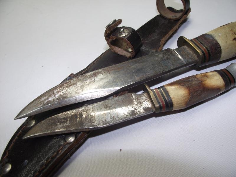 Vintage Sheath Knife Pair. Rodgers. — image 4