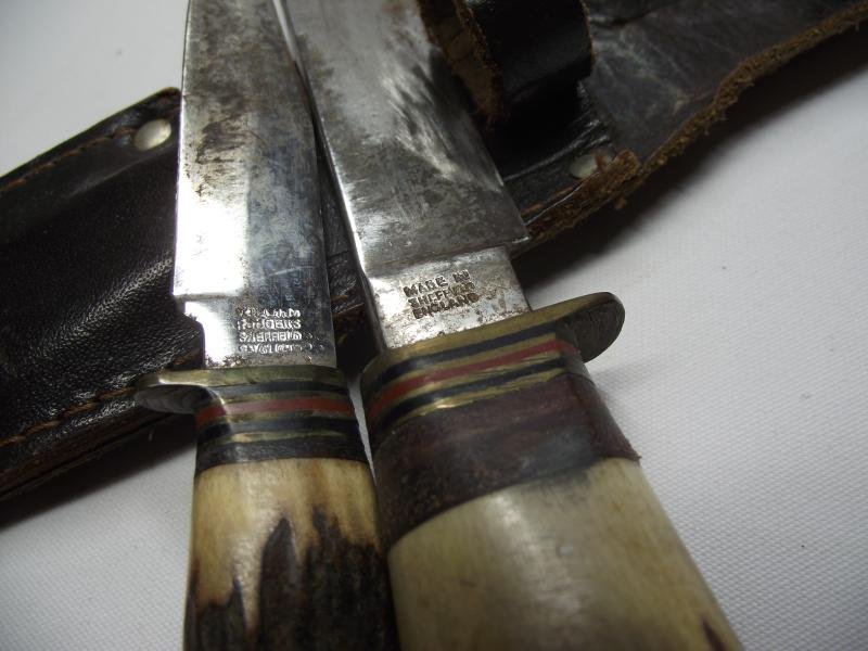 Vintage Sheath Knife Pair. Rodgers. — image 5