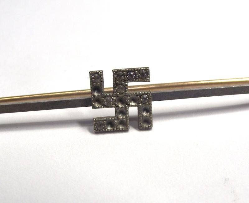 1930's Swastika Tie Clip. — image 2