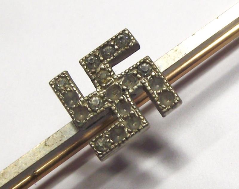 1930's Swastika Tie Clip. — image 3