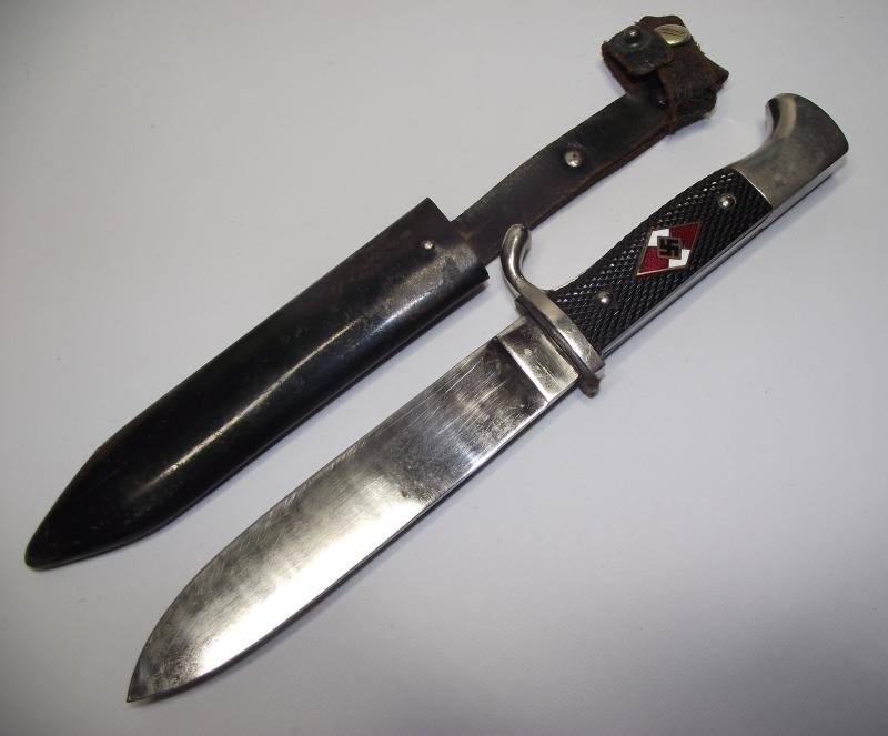 WW2 Hitler Youth Knife. M7/13 - Arthur Schuttelhofer. — image 2