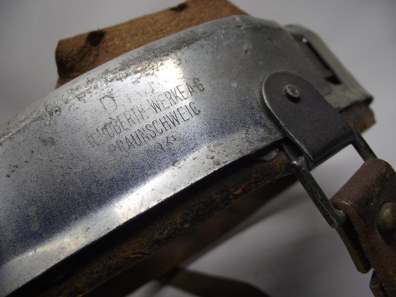 Scarce 1935 Dated Single Band Aluminium M35 Helmet Liner. — image 7