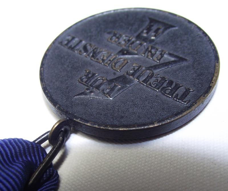 WW2 German SS 4 Year Long Service Medal. Type2. — image 5