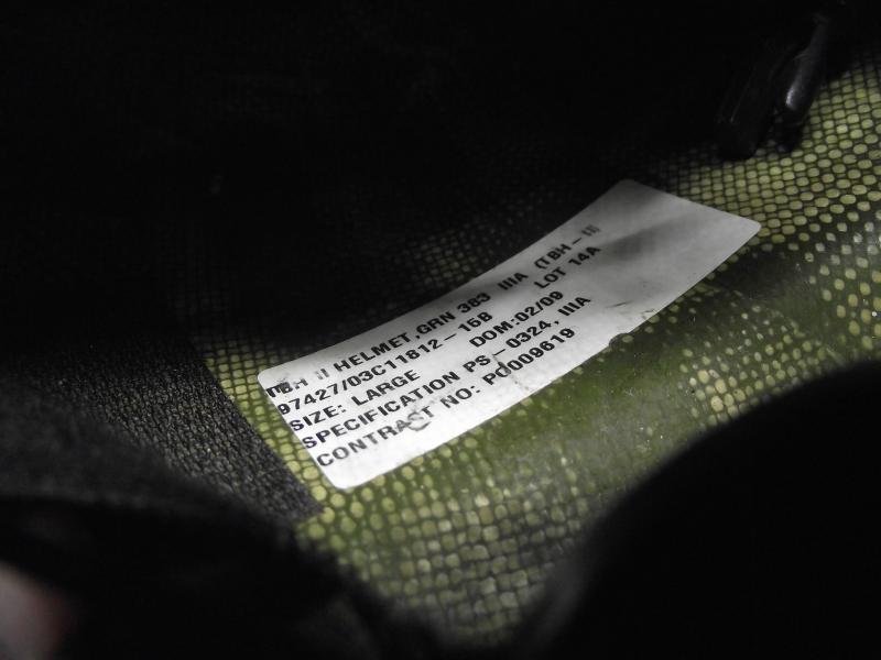 Used Tactical Ballistic Helmet .TBH-II. — image 9