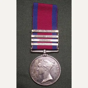 Victorian 24th Foot Talavera 4 Bar Military General Service Medal …