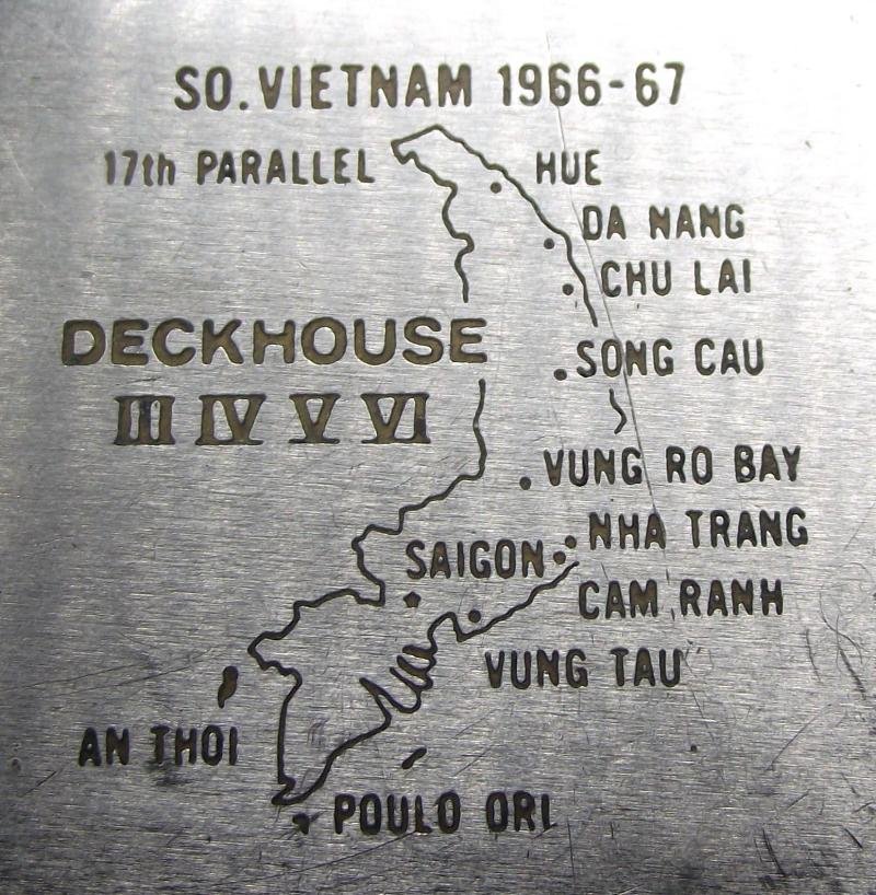 U.S.Navy Vietnam Zippo Lighter, USS Vancouver. Deckhouse Operations. 1966/67. — image 2