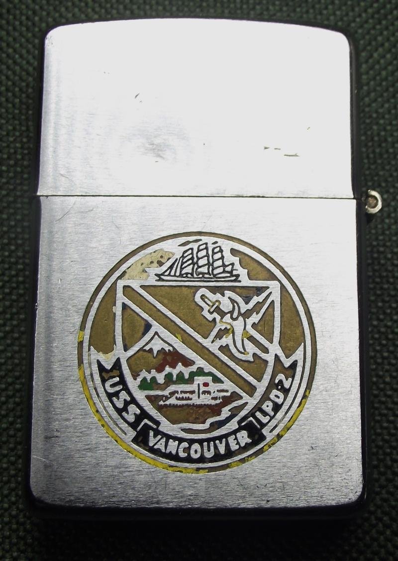 U.S.Navy Vietnam Zippo Lighter, USS Vancouver. Deckhouse Operations. 1966/67. — image 3