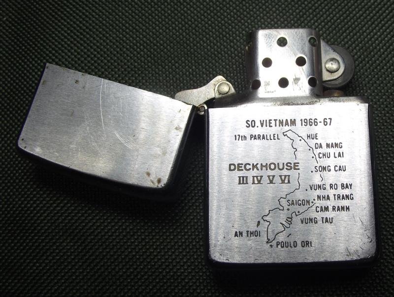 U.S.Navy Vietnam Zippo Lighter, USS Vancouver. Deckhouse Operations. 1966/67. — image 5