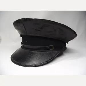 Vintage WW2 Railyway Cap with Waterproof Cover. Monmouthshire.