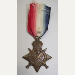 WW1 British 1914 Star. SS-128, Pte T.Riordan, ASC.