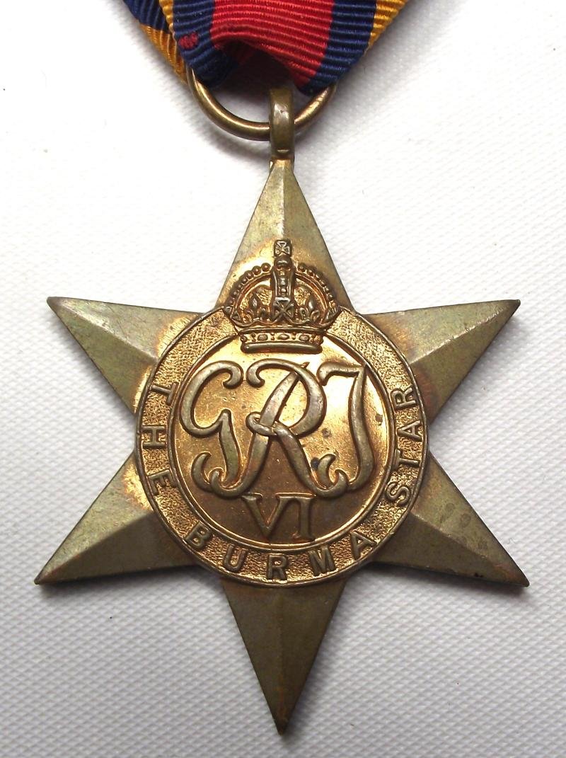 WW2 British Burma Star. Named and Numbered.