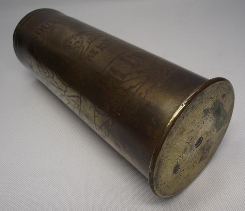 WW1 The Kings Own 1915 Dated Shell Case Souvenir. La Bassee. — image 6