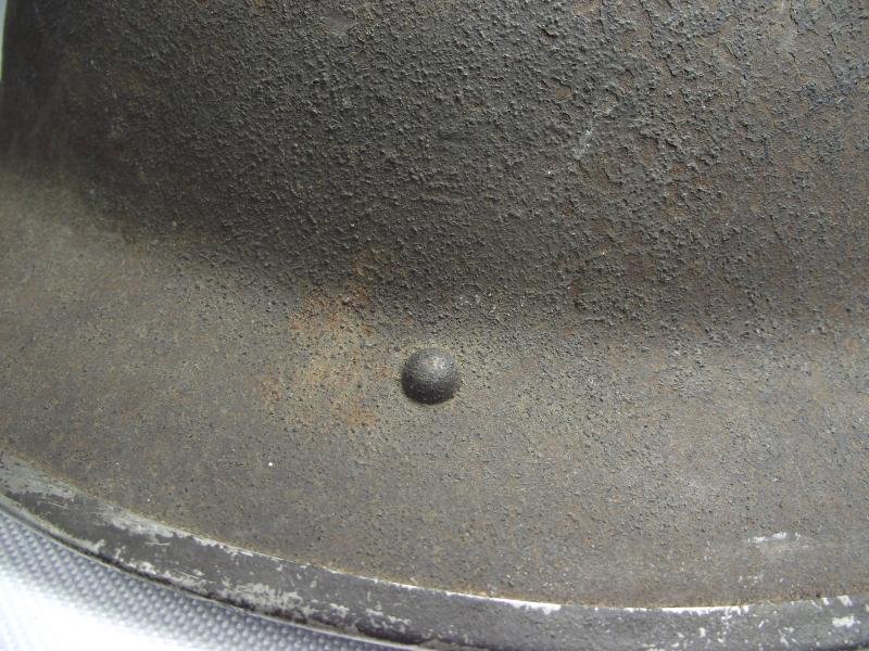 1939 Dated MK2 Army Helmet with Rough Brown Finish. — image 7