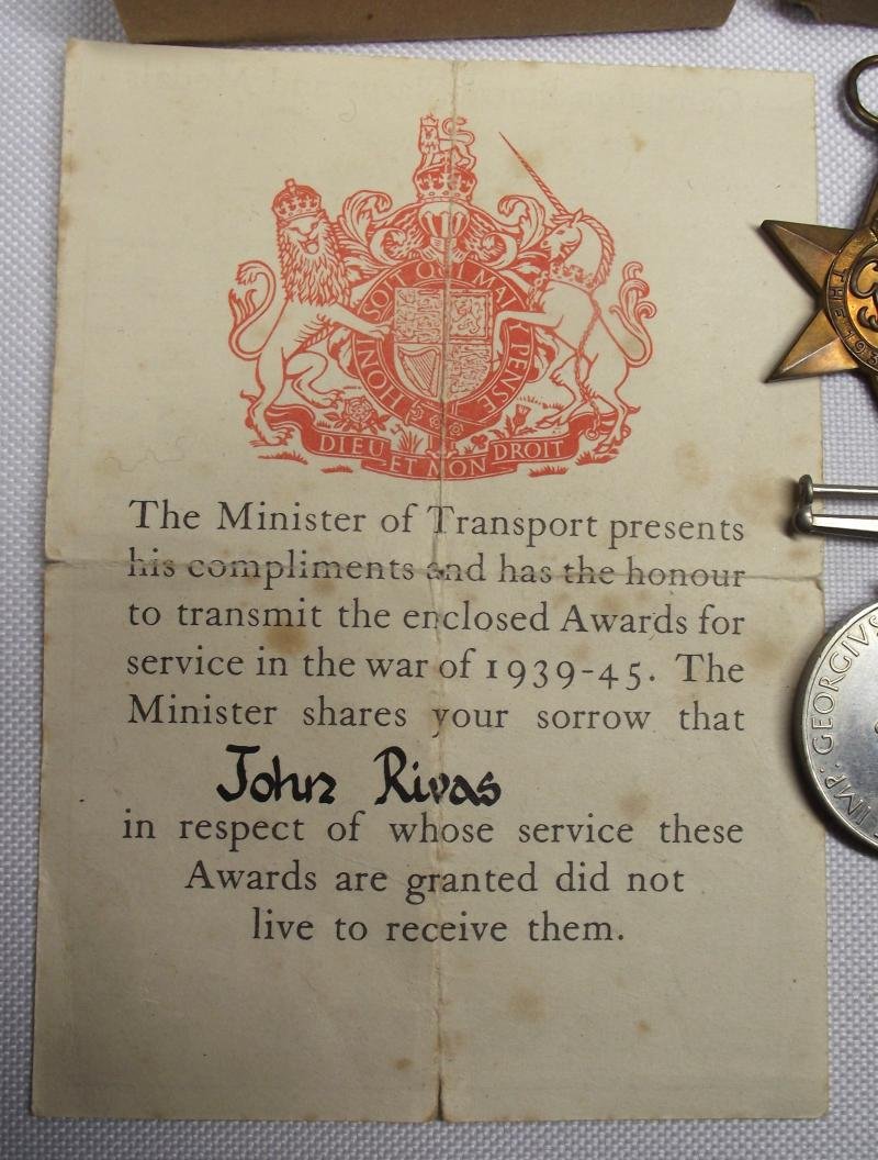 WW2 Cardiff Merchant Navy Casualty, SS-Empire Lake 1943. Sunk by U-181. — image 3