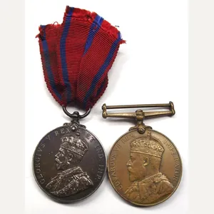 Metropolitan Police Coronation Medal Pair. 1902 and 1911, S-Division.