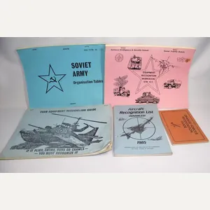 5 X 1980'S British Restricted Soviet Recognition Guides.