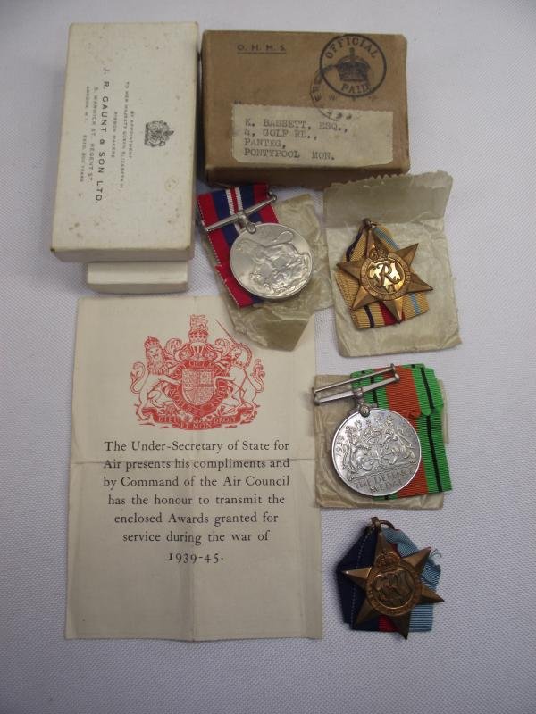 WW2 RAF Boxed Medal Group, Pontypool. — image 3