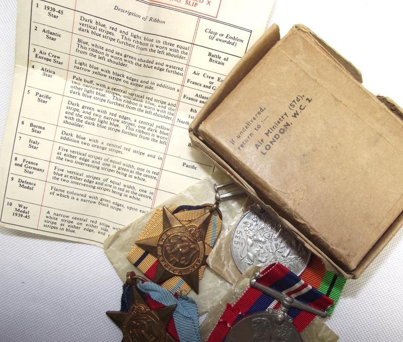 WW2 RAF Boxed Medal Group, Pontypool. — image 5