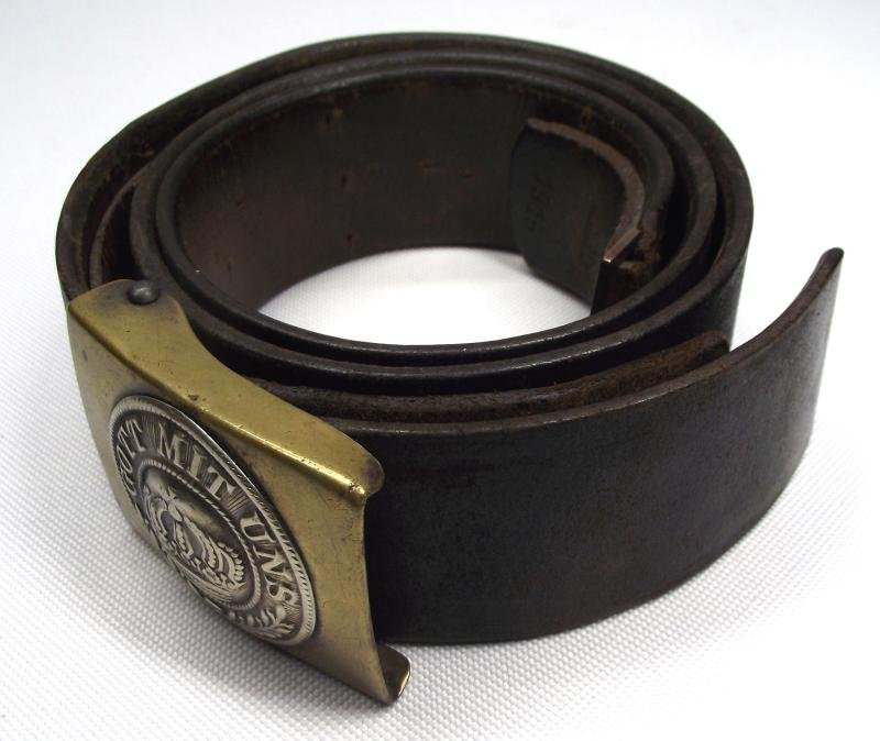 WW1 German Prussian Belt and Buckle, 1915 Dated. — image 2