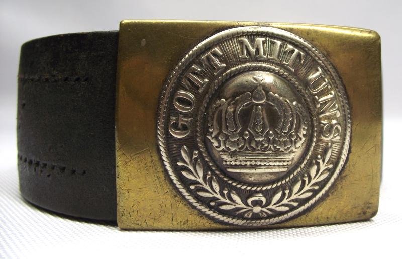 WW1 German Prussian Belt and Buckle, 1915 Dated. — image 3