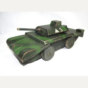 WW2 British Wooden Toy Tank.
