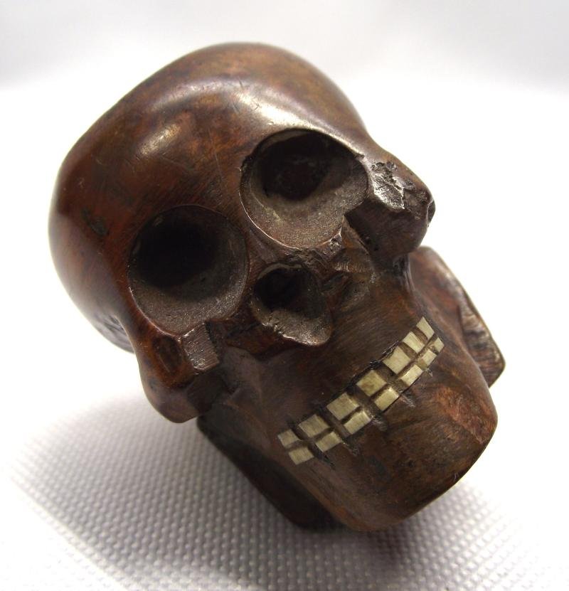 Vintage Skull Bowl Smoking Tobacco Pipe. — image 3