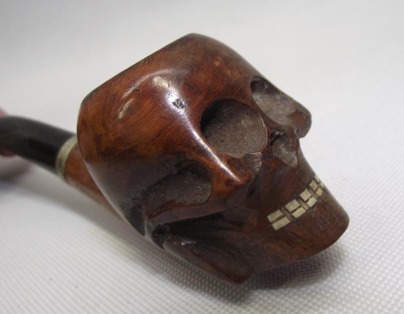 Vintage Skull Bowl Smoking Tobacco Pipe. — image 6