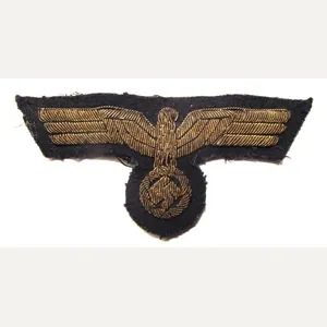 WW2 Kriegsmarine Officers Bullion Breast Eagle.