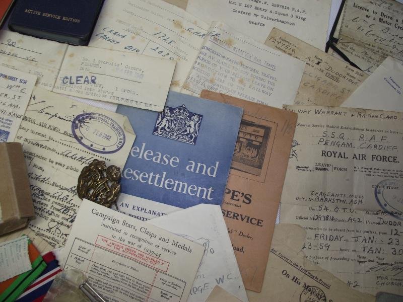 WW2 RAF 54 OTU Medal and Paperwork Grouping. Cardiff Veteran. — image 4