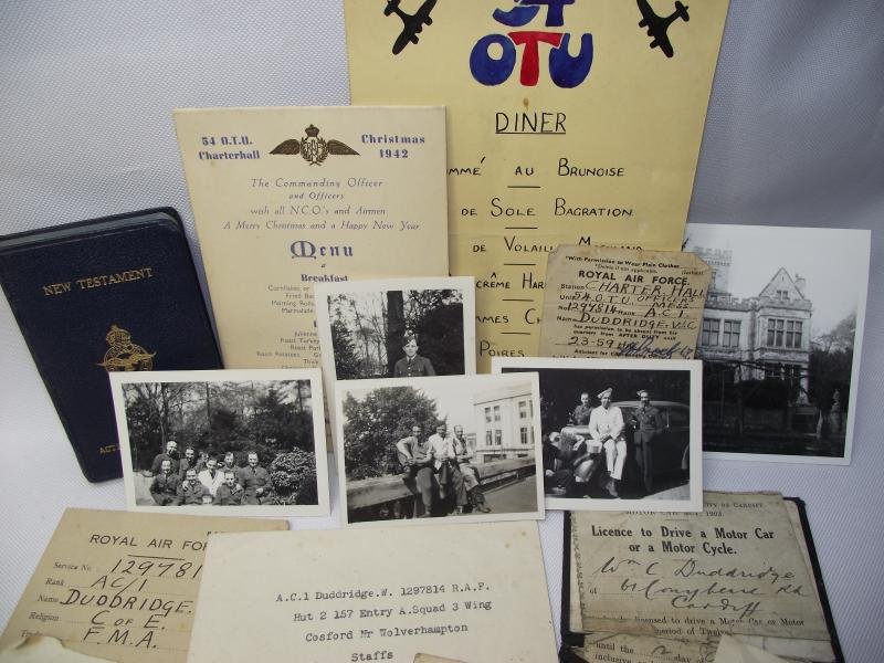 WW2 RAF 54 OTU Medal and Paperwork Grouping. Cardiff Veteran. — image 8