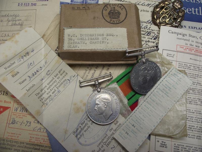 WW2 RAF 54 OTU Medal and Paperwork Grouping. Cardiff Veteran. — image 9