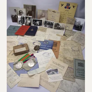 WW2 RAF 54 OTU Medal and Paperwork Grouping. Cardiff Veteran.