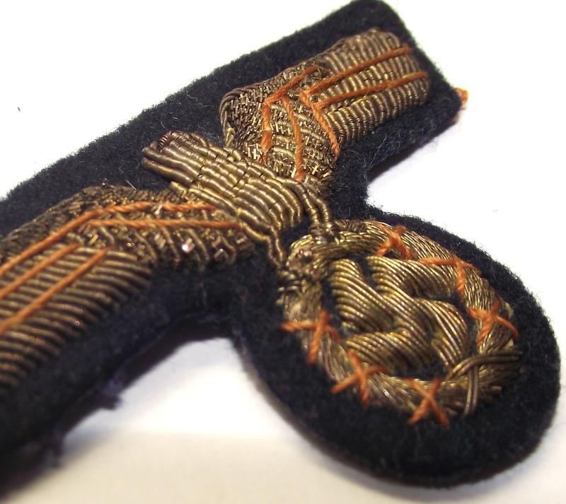 WW2 Kriegsmarine Officers Bullion Cap Eagle. — image 2