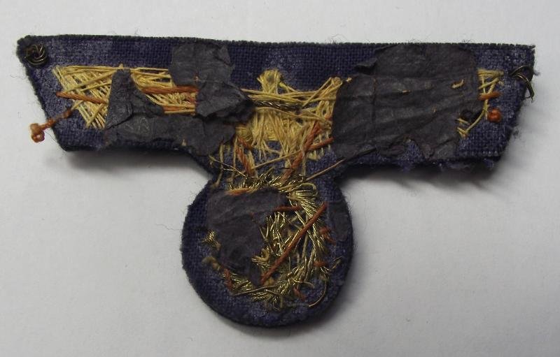 WW2 Kriegsmarine Officers Bullion Cap Eagle. — image 4