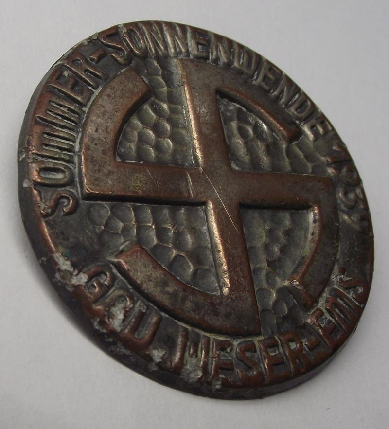 Sommer-Sonnenwende Event Badge/Tinnie. 1939. — image 2